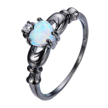 Opal Claddagh Ring