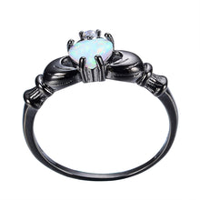 Opal Claddagh Ring